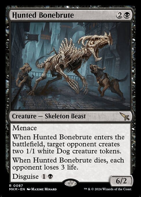 Magic the Gathering Card - Hunted Bonebrute - MTG Circle