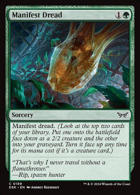 Magic the Gathering Card - Manifest Dread - MTG Circle