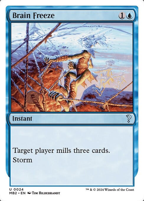 Magic the Gathering Card - Brain Freeze - MTG Circle