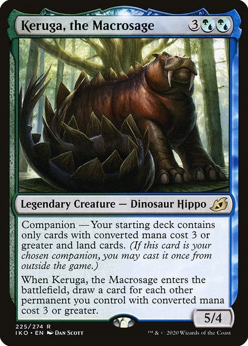 Magic the Gathering Card - Keruga, the Macrosage - MTG Circle