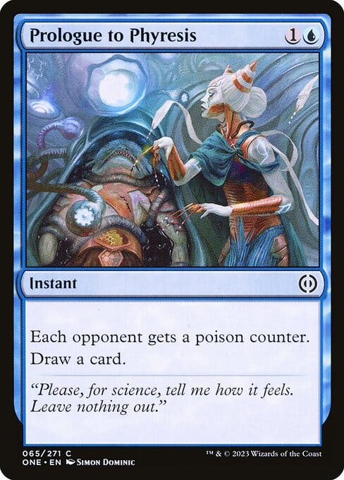 Magic the Gathering Card - Prologue to Phyresis - MTG Circle