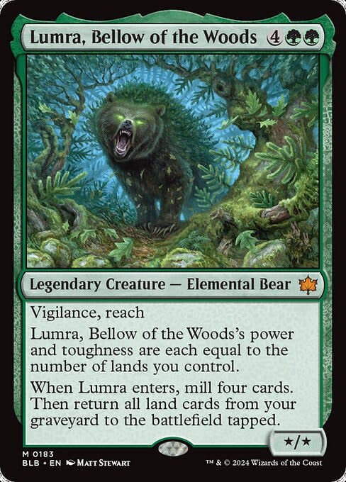 Magic the Gathering Card - Lumra, Bellow of the Woods - MTG Circle