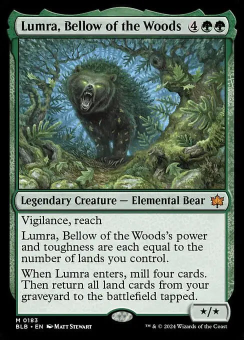 Magic the Gathering Card - Lumra, Bellow of the Woods - MTG Circle