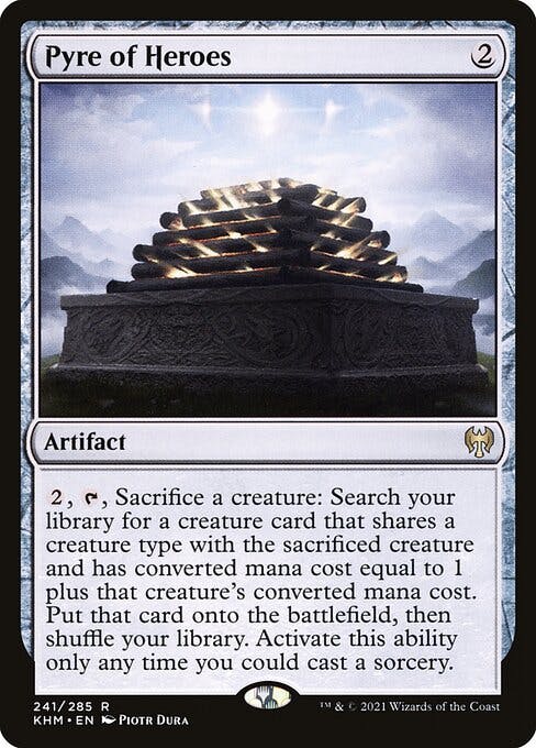 Magic the Gathering Card - Pyre of Heroes - MTG Circle