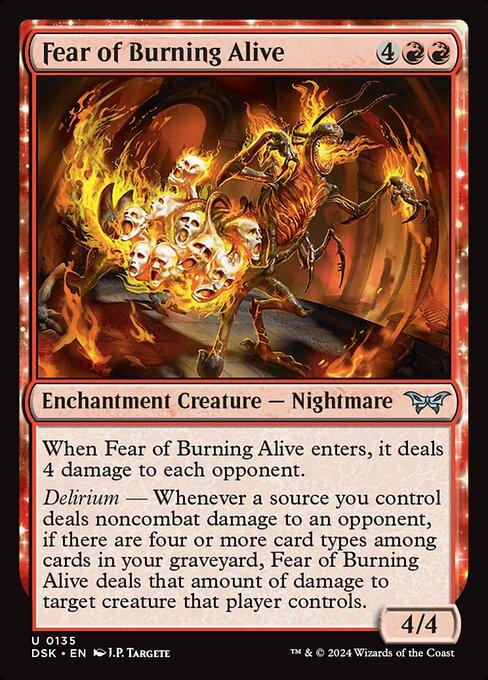 Magic the Gathering Card - Fear of Burning Alive - MTG Circle