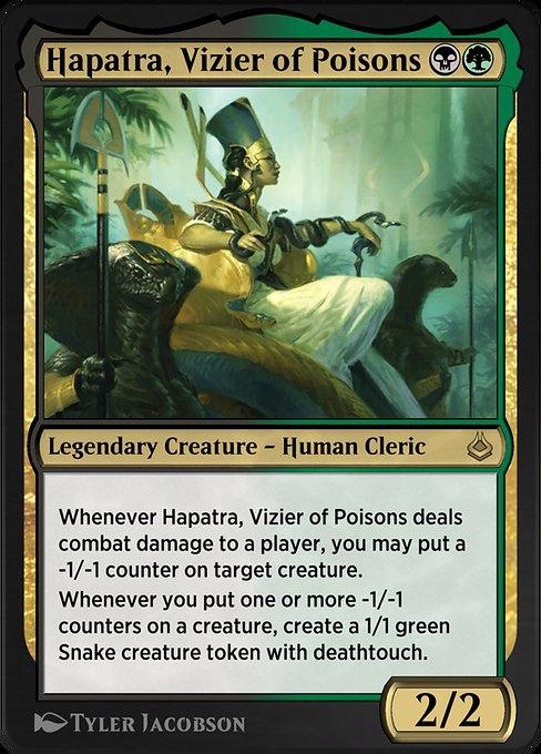 Magic the Gathering Card - Hapatra, Vizier of Poisons - MTG Circle