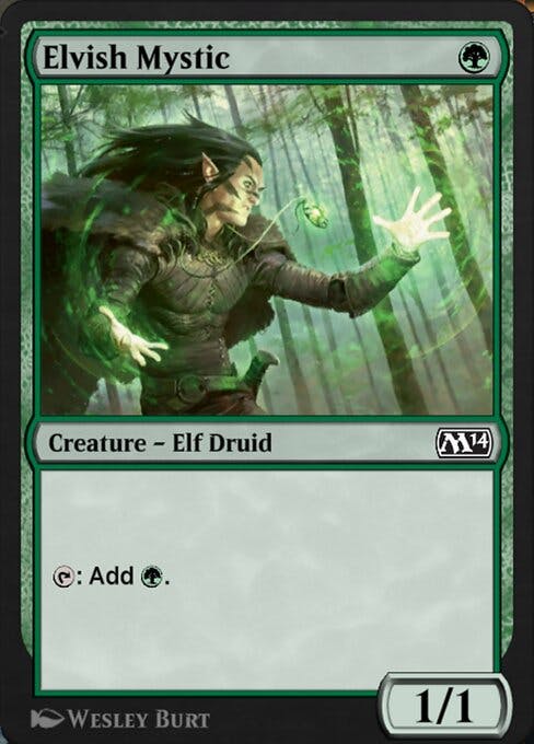 Magic the Gathering Card - Elvish Mystic - MTG Circle