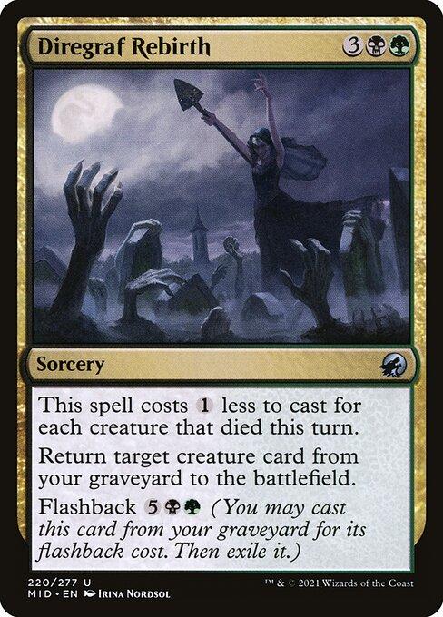 Magic the Gathering Card - Diregraf Rebirth - MTG Circle