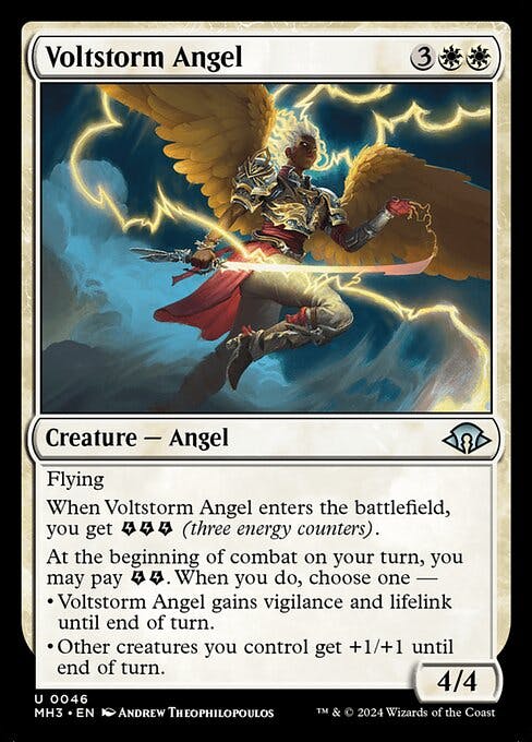 Magic the Gathering Card - Voltstorm Angel - MTG Circle