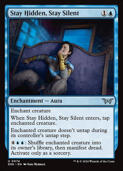 Magic the Gathering Card - Stay Hidden, Stay Silent - MTG Circle