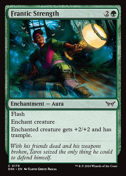 Magic the Gathering Card - Frantic Strength - MTG Circle