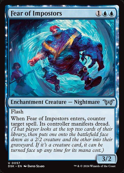 Magic the Gathering Card - Fear of Impostors - MTG Circle