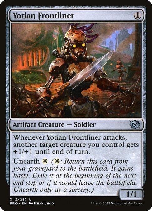 Magic the Gathering Card - Yotian Frontliner - MTG Circle