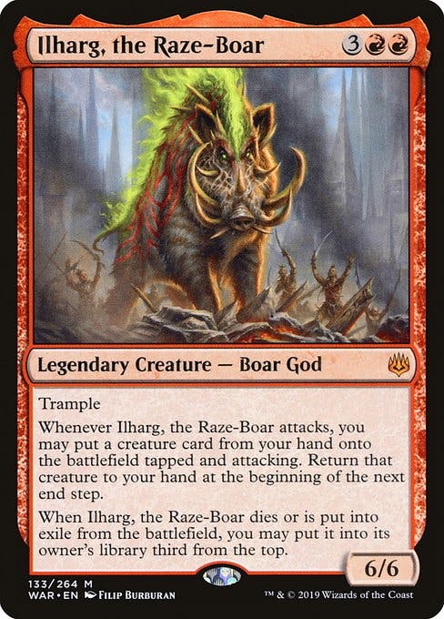 Magic the Gathering Card - Ilharg, the Raze-Boar - MTG Circle