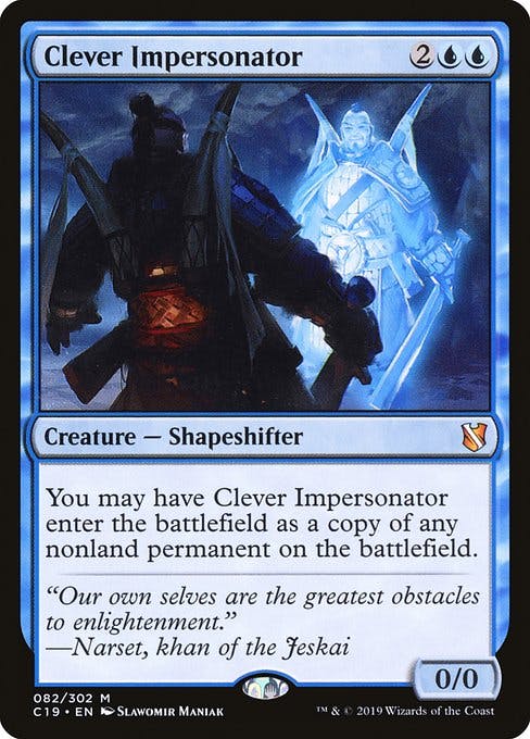 Magic the Gathering Card - Clever Impersonator - MTG Circle