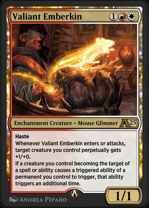 Magic the Gathering Card - Valiant Emberkin - MTG Circle