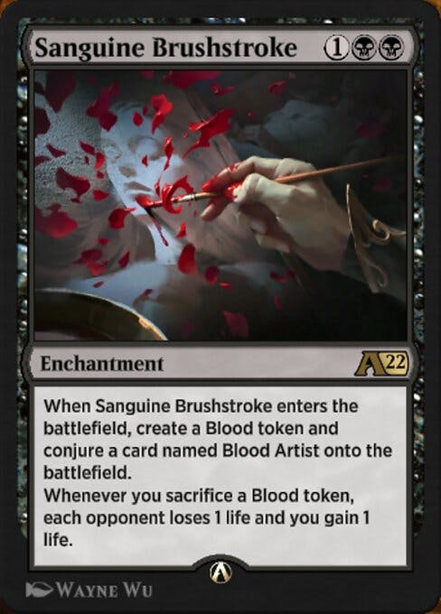 Magic the Gathering Card - Sanguine Brushstroke - MTG Circle