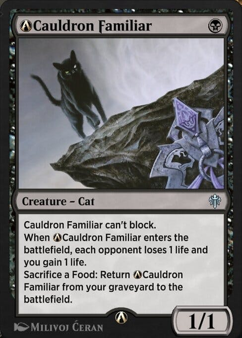 Magic the Gathering Card - A-Cauldron Familiar - MTG Circle