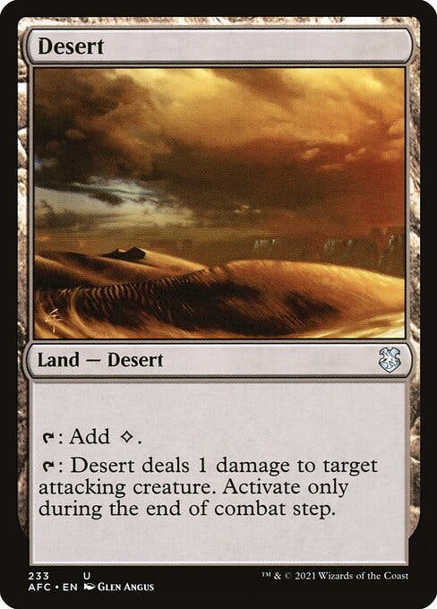 Magic the Gathering Card - Desert - MTG Circle