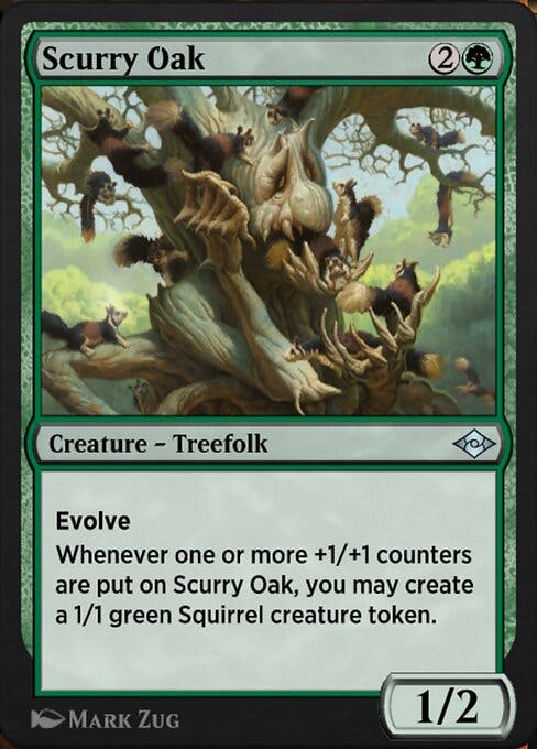 Magic the Gathering Card - Scurry Oak - MTG Circle