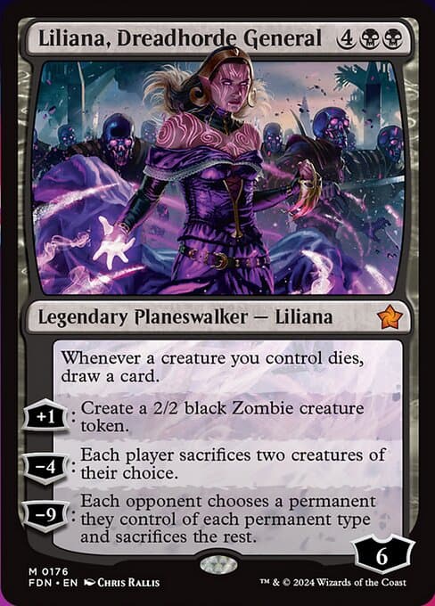 Magic the Gathering Card - Liliana, Dreadhorde General - MTG Circle