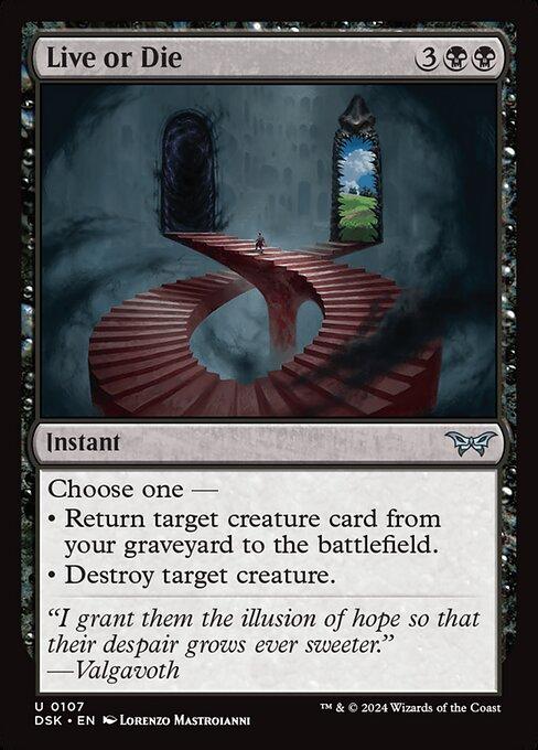 Magic the Gathering Card - Live or Die - MTG Circle