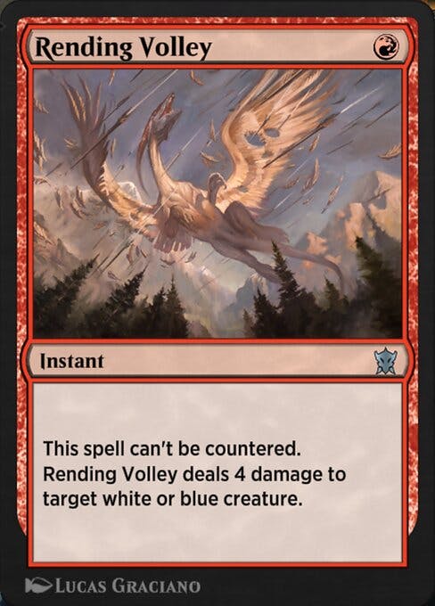 Magic the Gathering Card - Rending Volley - MTG Circle