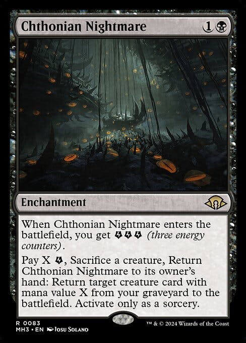 Magic the Gathering Card - Chthonian Nightmare - MTG Circle