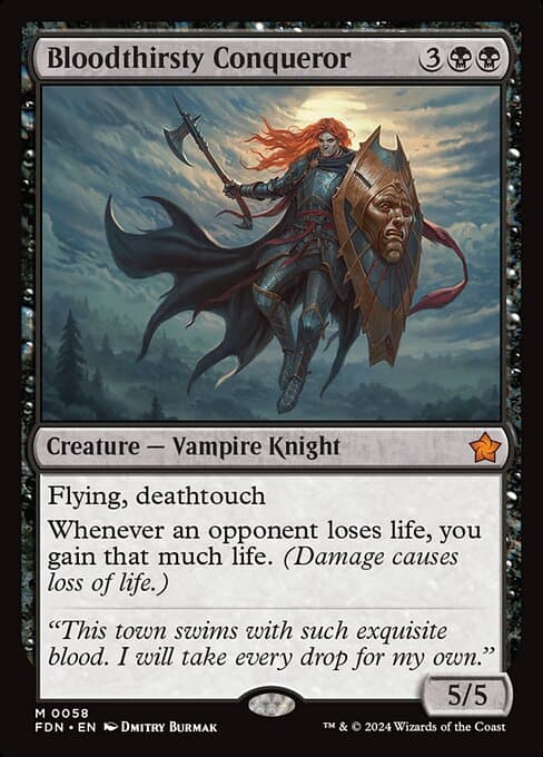 Magic the Gathering Card - Bloodthirsty Conqueror - MTG Circle