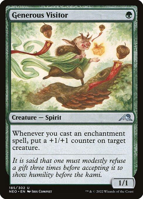 Magic the Gathering Card - Generous Visitor - MTG Circle