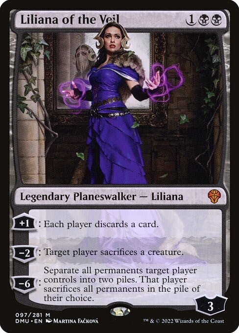 Magic the Gathering Card - Liliana of the Veil - MTG Circle