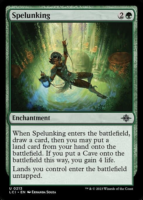 Magic the Gathering Card - Spelunking - MTG Circle