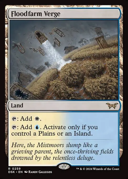 Magic the Gathering Card - Floodfarm Verge - MTG Circle