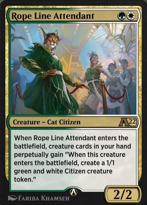 Magic the Gathering Card - Rope Line Attendant - MTG Circle