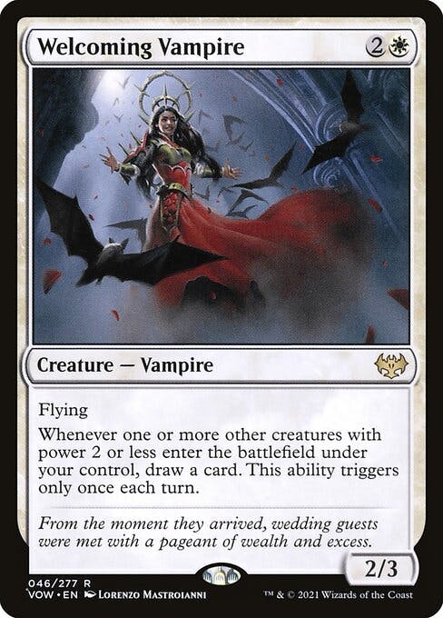 Magic the Gathering Card - Welcoming Vampire - MTG Circle