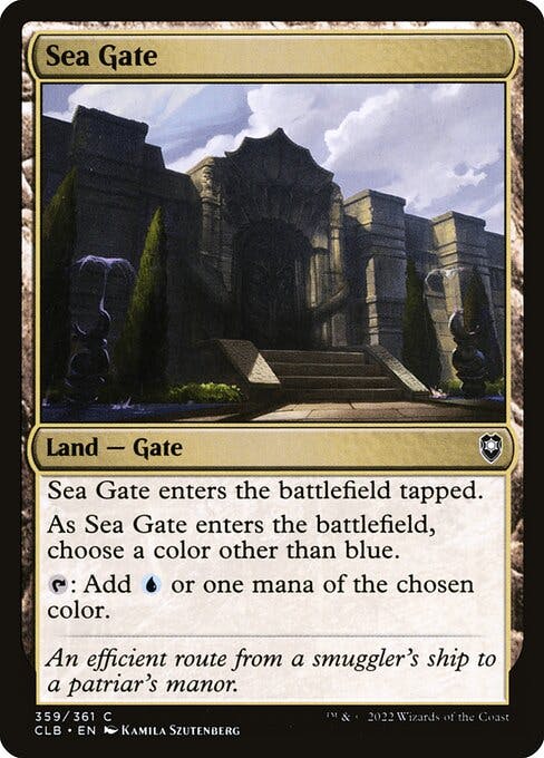 Magic the Gathering Card - Sea Gate - MTG Circle