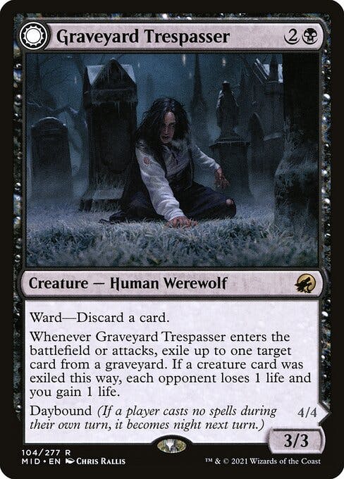Magic the Gathering Card - Graveyard Trespasser - MTG Circle