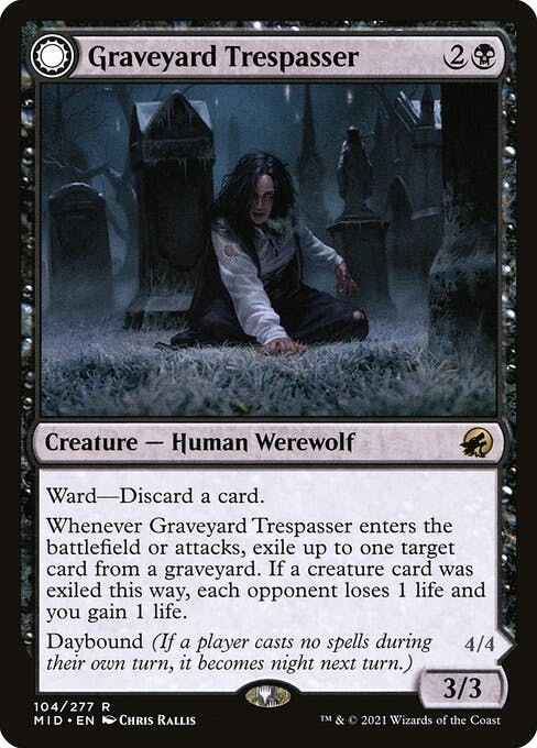 Magic the Gathering Card - Graveyard Trespasser // Graveyard Glutton - MTG Circle