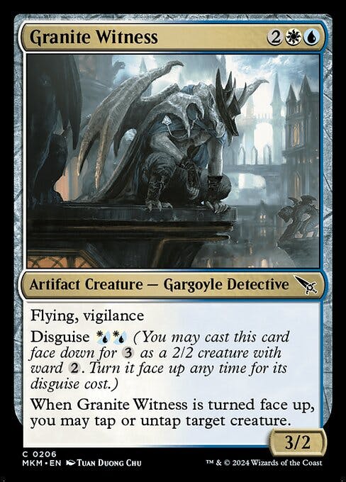Magic the Gathering Card - Granite Witness - MTG Circle