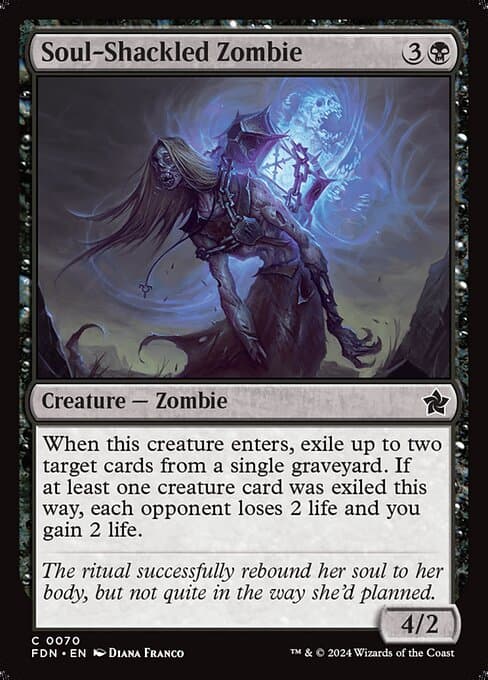 Magic the Gathering Card - Soul-Shackled Zombie - MTG Circle