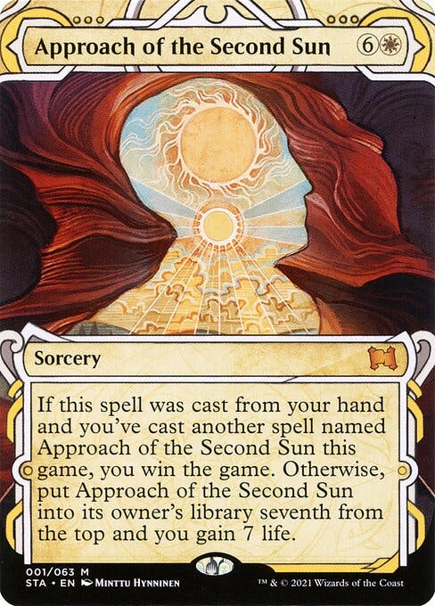 Magic the Gathering Card - Approach of the Second Sun - MTG Circle