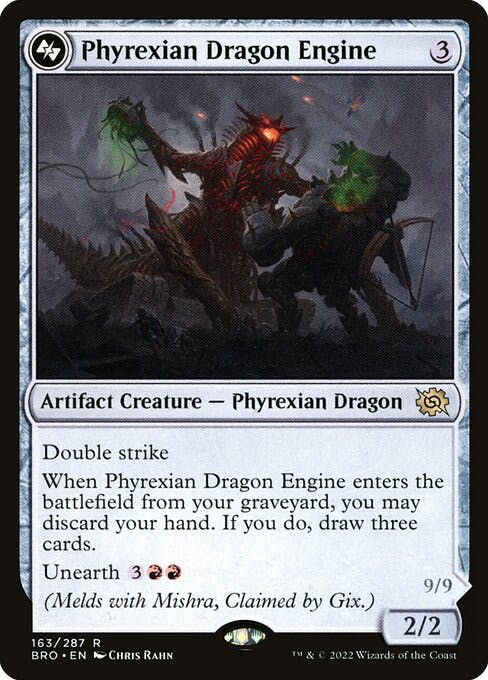 Magic the Gathering Card - Phyrexian Dragon Engine - MTG Circle