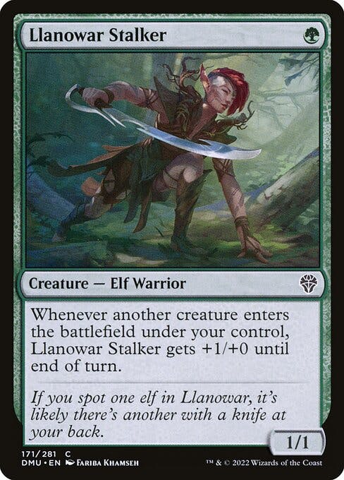 Magic the Gathering Card - Llanowar Stalker - MTG Circle