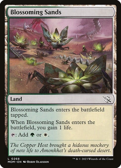 Magic the Gathering Card - Blossoming Sands - MTG Circle