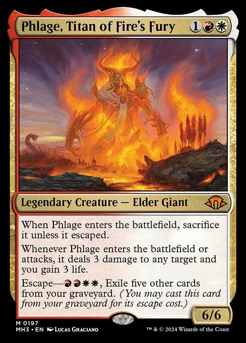 Magic the Gathering Card - Phlage, Titan of Fire's Fury - MTG Circle