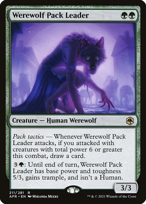 Magic the Gathering Card - Werewolf Pack Leader - MTG Circle