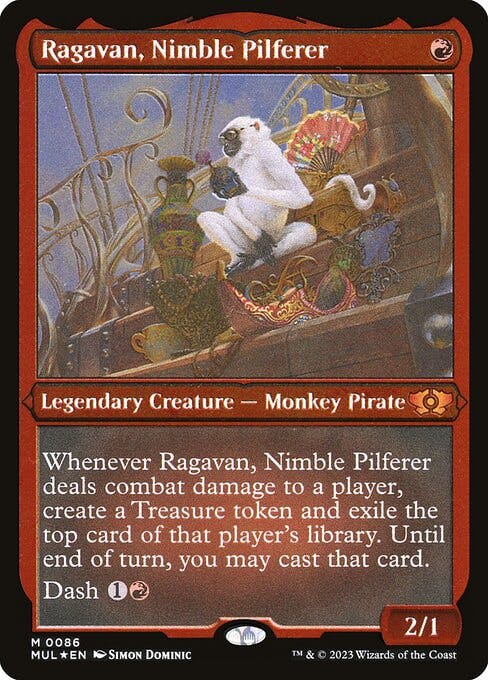 Magic the Gathering Card - Ragavan, Nimble Pilferer - MTG Circle