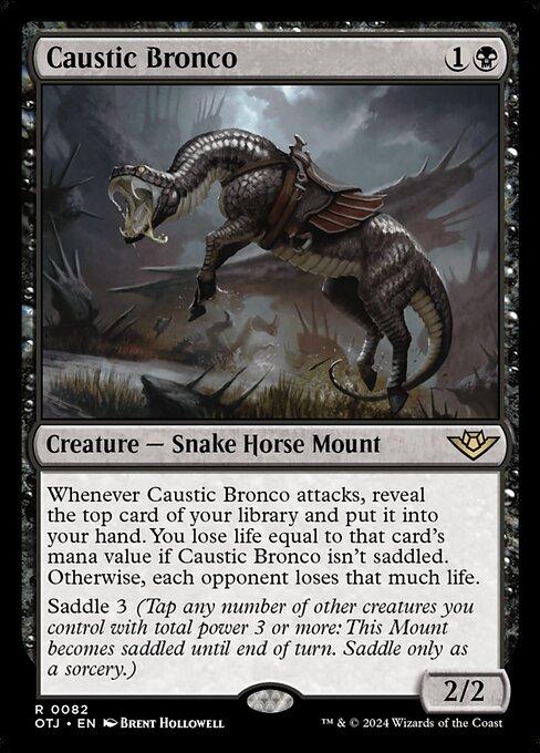 Magic the Gathering Card - Caustic Bronco - MTG Circle