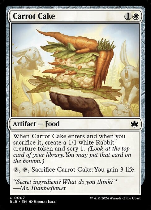 Magic the Gathering Card - Carrot Cake - MTG Circle