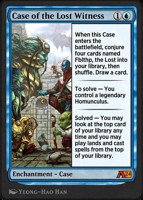 Magic the Gathering Card - Case of the Lost Witness - MTG Circle